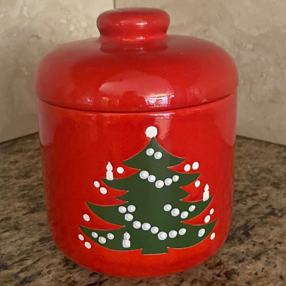 Waechtersbach Christmas Tree Pattern Cookie Jar